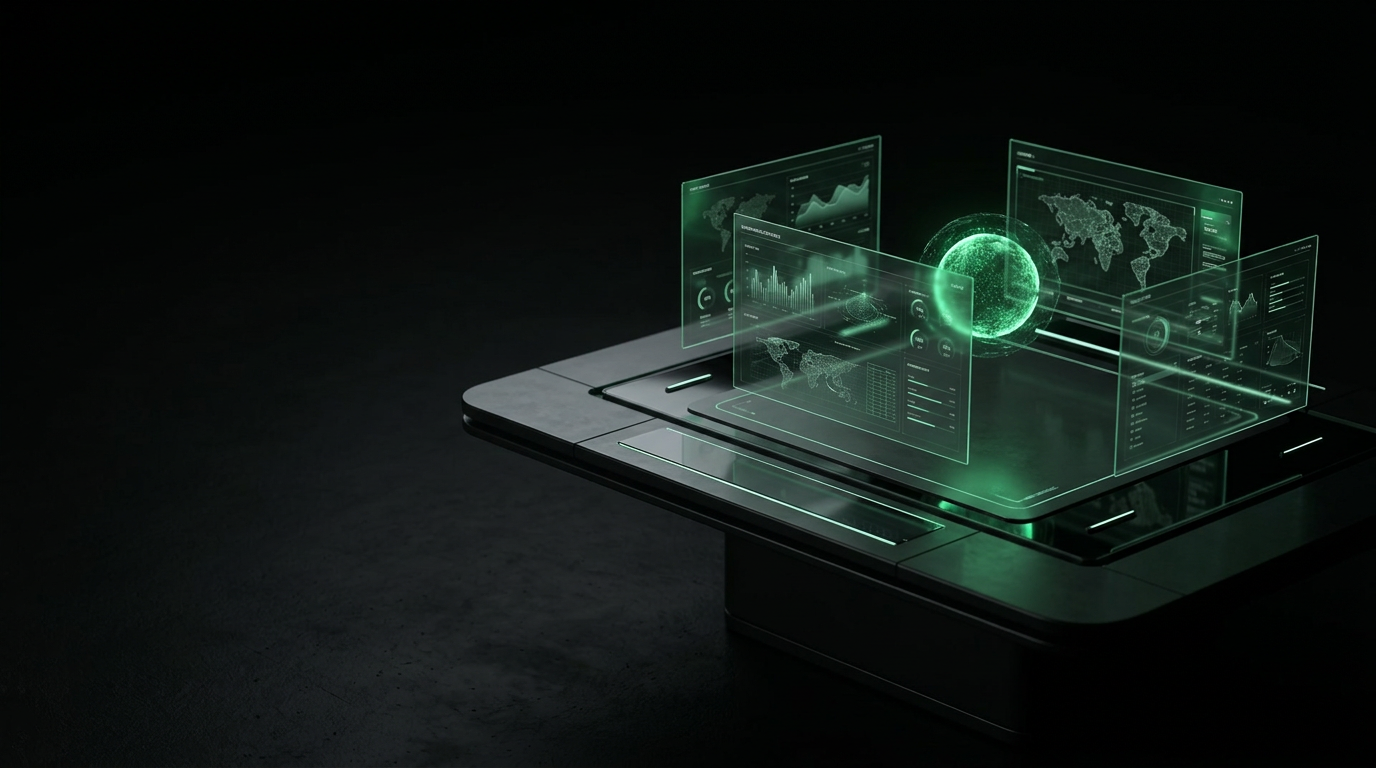 An AI Operating System dashboard visualising a whole business